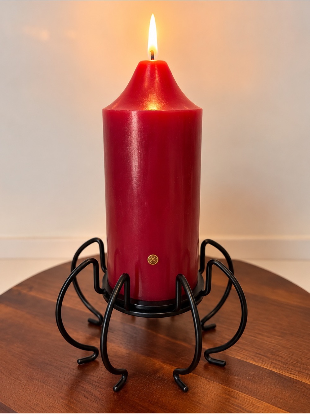 PartyLite Black Metal Spider Candle Holder Halloween Decor